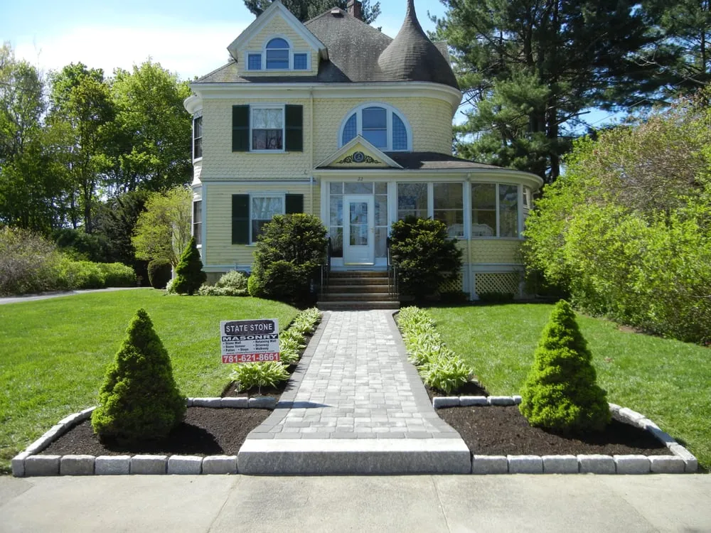 Affordable garden landscaping for year-round maintenance in North Reading, MA by State Stone Masonry