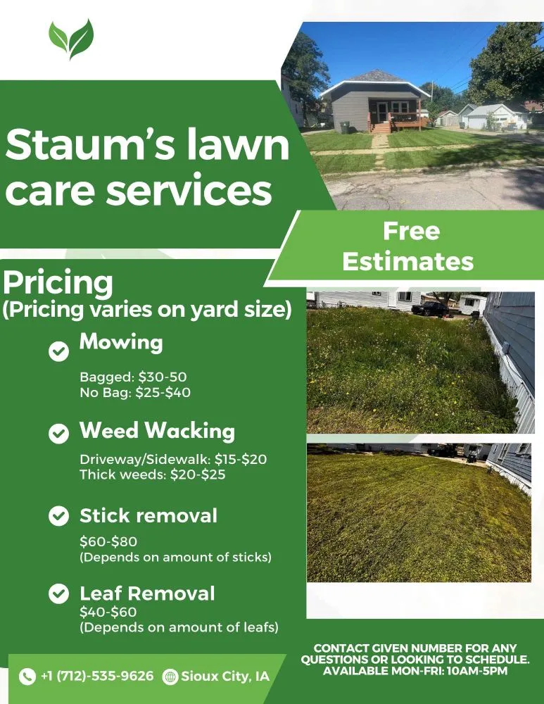 Expert landscaping services in Sioux City, IA - Staums Lawn Care Services