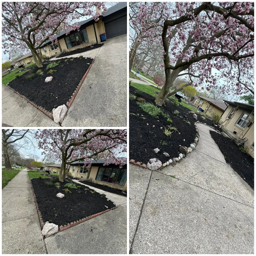 Custom landscape installation for beautiful yards in Middleville, MI by Stayton property management