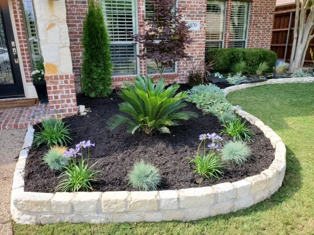 Affordable garden landscaping in Frisco, TX by Stealth Landscape Services