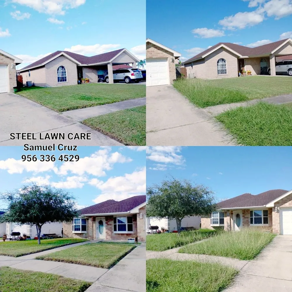 Local outdoor landscaping for residential properties in Brownsville, TX by STEEL LAWN CARE