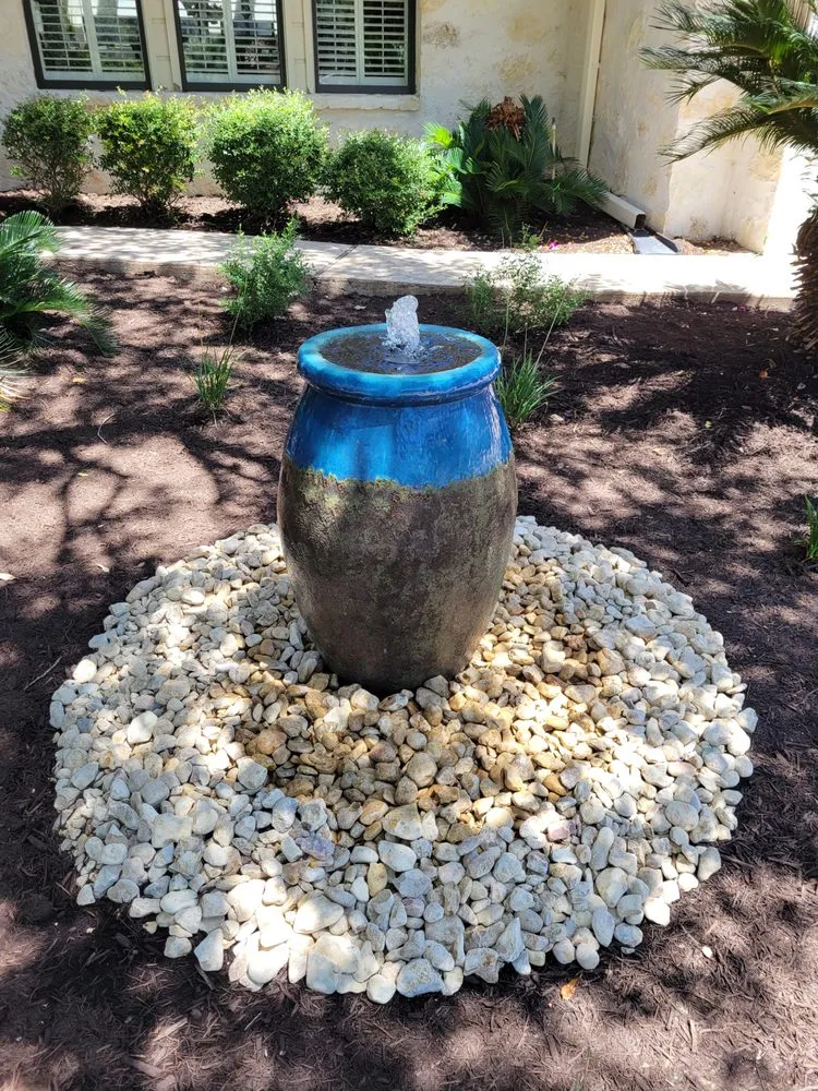 Professional residential landscaping with custom design across Marble Falls, TX - Steele Green Services