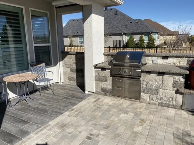 Expert lawn mowing service with custom design in Keller, TX by Steele Landscapes & Patios