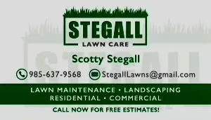 Affordable landscape installation for homes in Houma, LA by Stegall Lawn Care