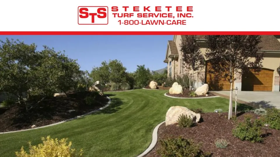 Custom lawn mowing service with custom design across Caledonia, MI - Steketee Turf Service, Inc.