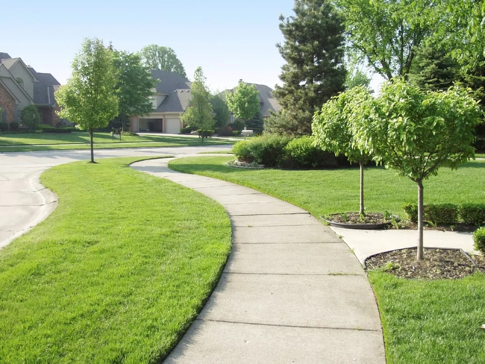 Professional outdoor landscaping with custom design across Caledonia, MI - Steketee Turf Service, Inc.