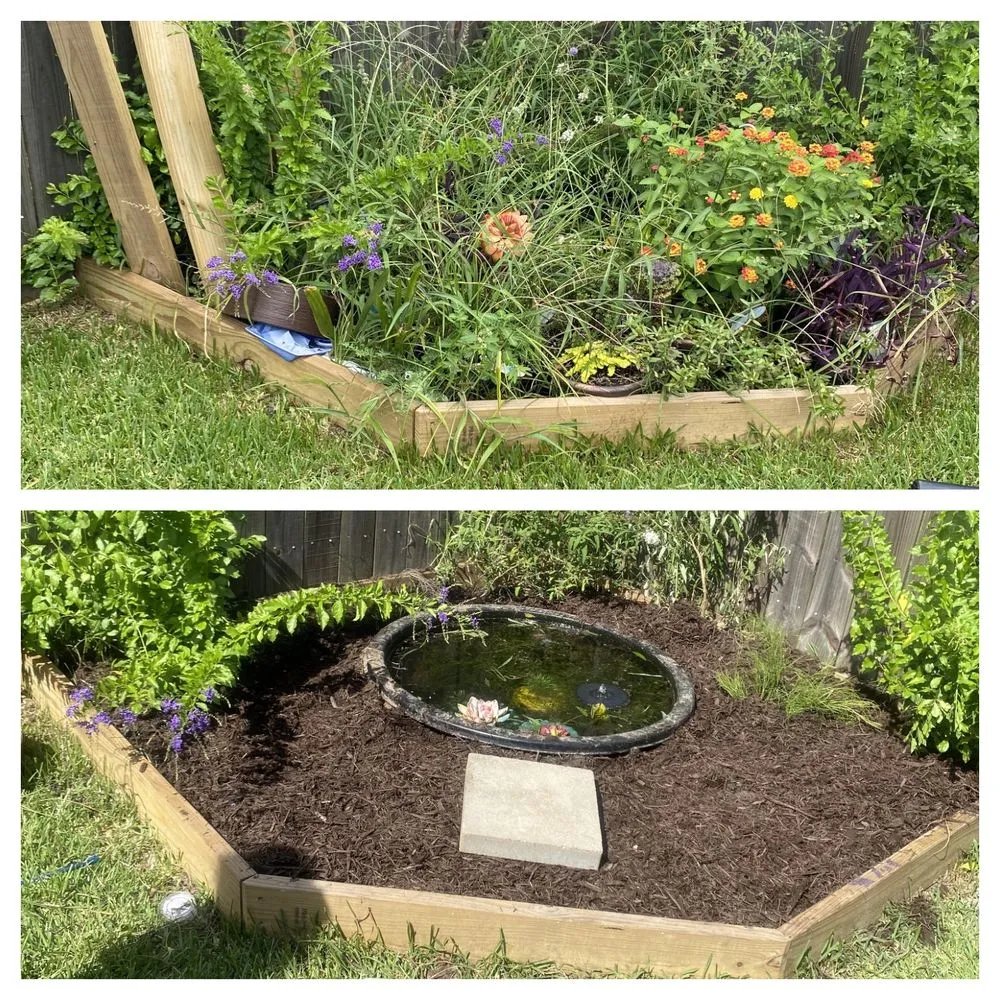 Expert garden landscaping in Youngsville, LA by Stellar Lawn Care