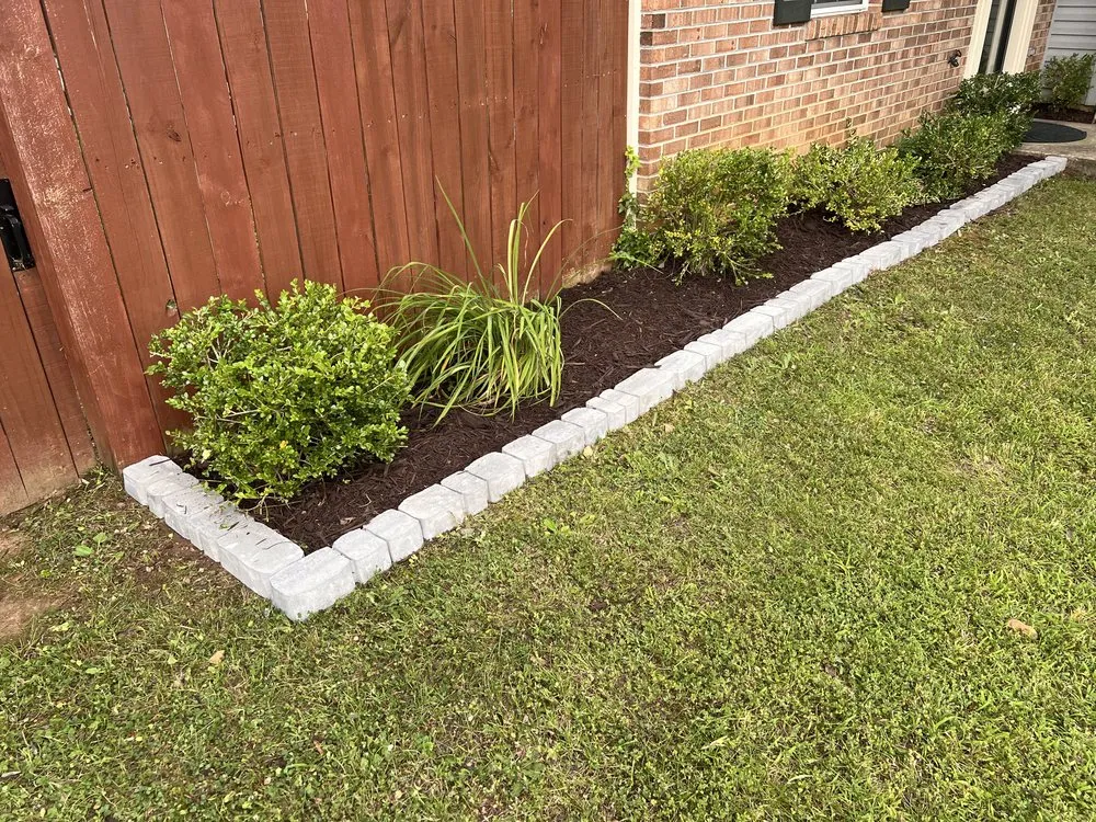 Custom landscape installation in Stafford, VA by Stellar Lawns