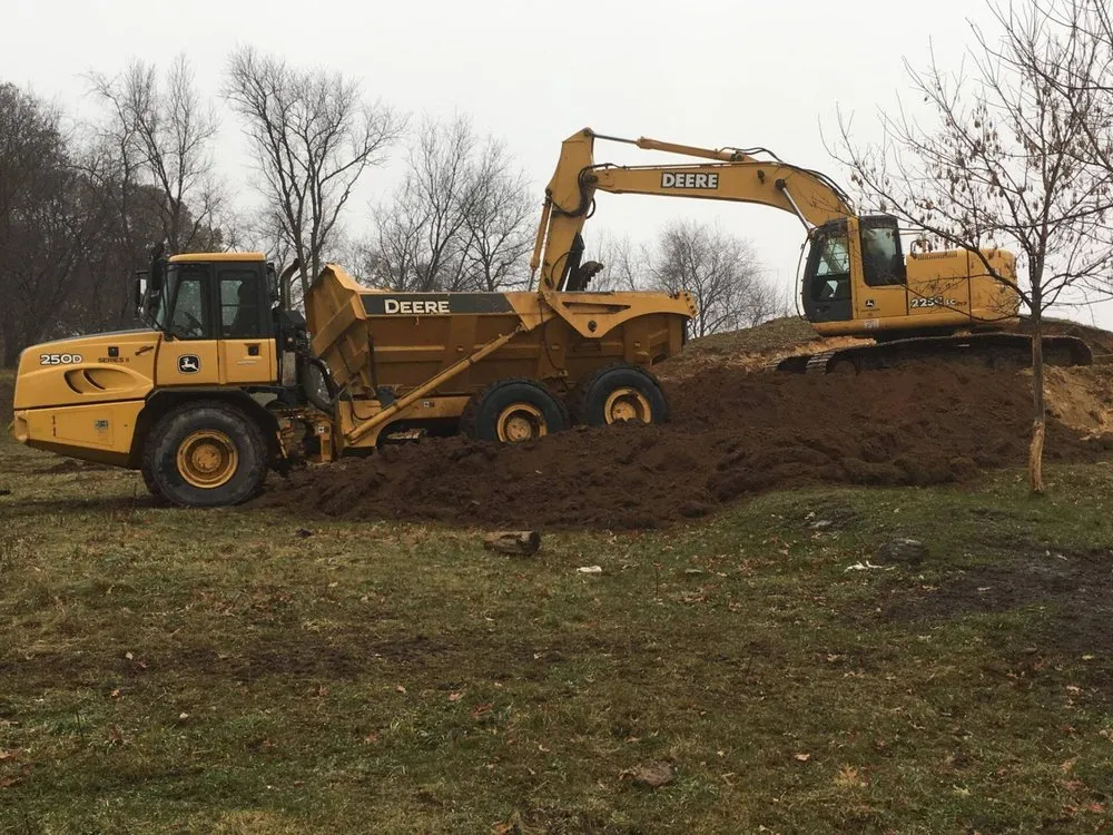 Professional yard maintenance for year-round maintenance across Augusta, WI - Stensen Excavating