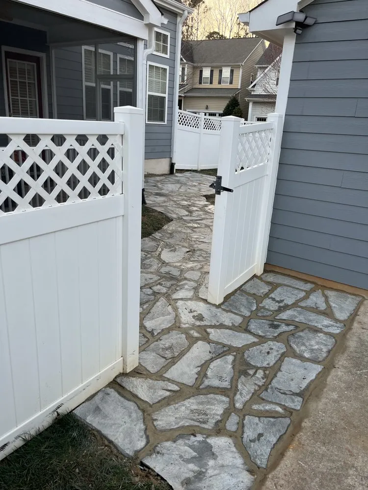 Professional garden landscaping for residential properties in Greensboro, NC by Step By Step Outdoor Living