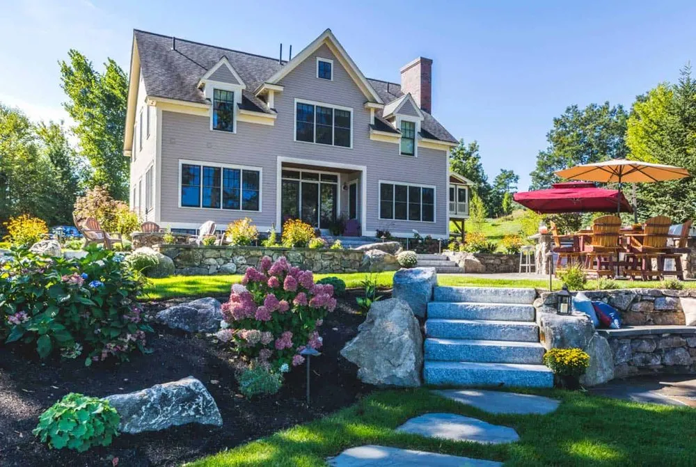 Custom outdoor landscaping for year-round maintenance across Moultonborough, NH - Stephens Landscaping Professionals