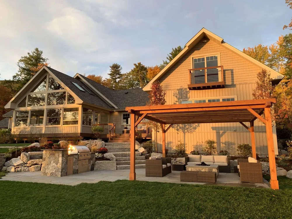 Custom garden landscaping in Moultonborough, NH by Stephens Landscaping Professionals