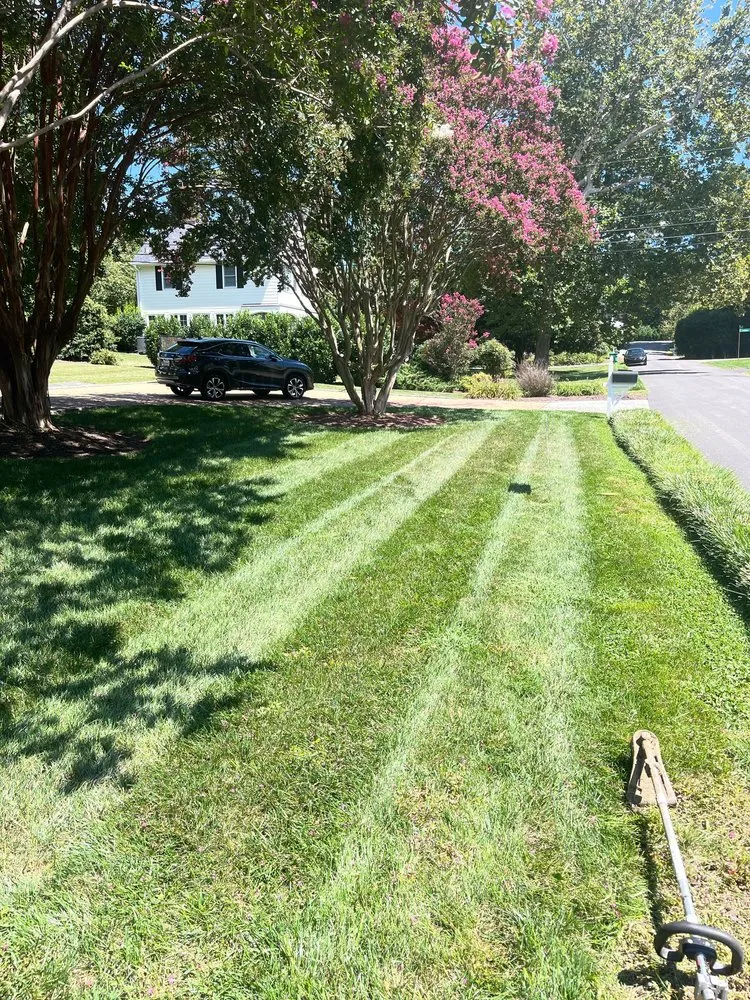 Custom yard maintenance for beautiful yards in Rockville, VA by Stepping Stone Landscaping