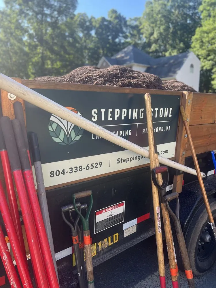 Trusted yard cleanup service with custom design in Rockville, VA by Stepping Stone Landscaping