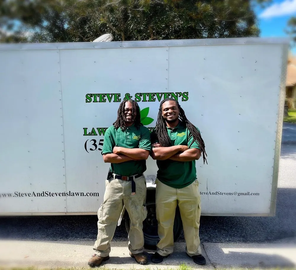 Professional outdoor landscaping with custom design in Spring Hill, FL by Steve And Steven's Lawn Care Service