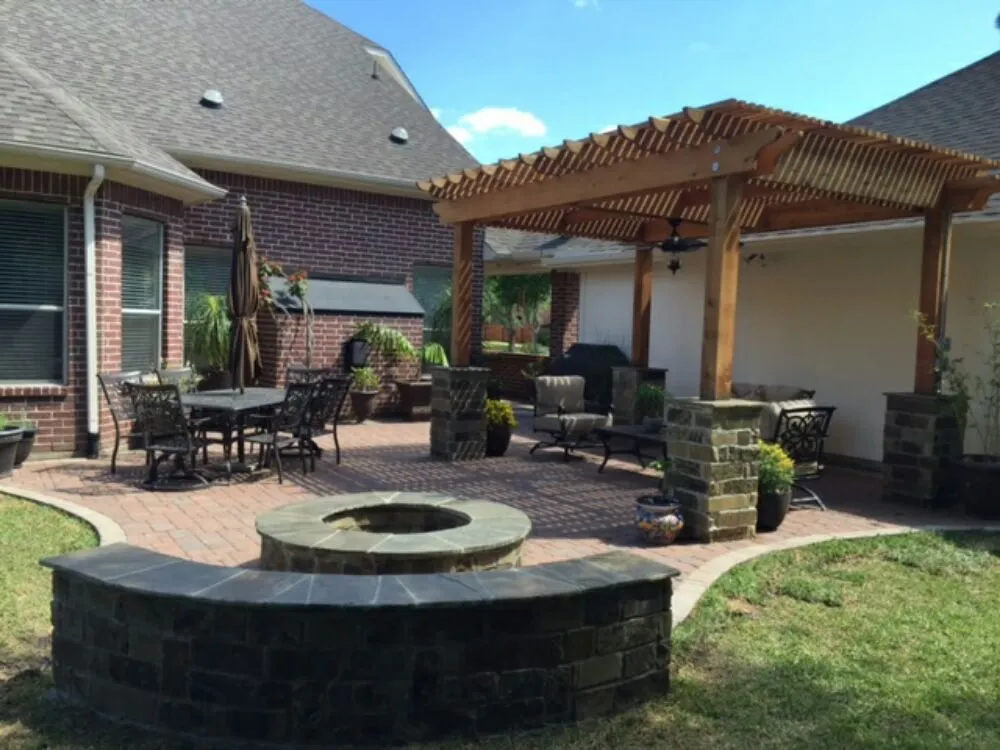 Local lawn mowing service with custom design across Katy, TX - Stevens Landscaping Services