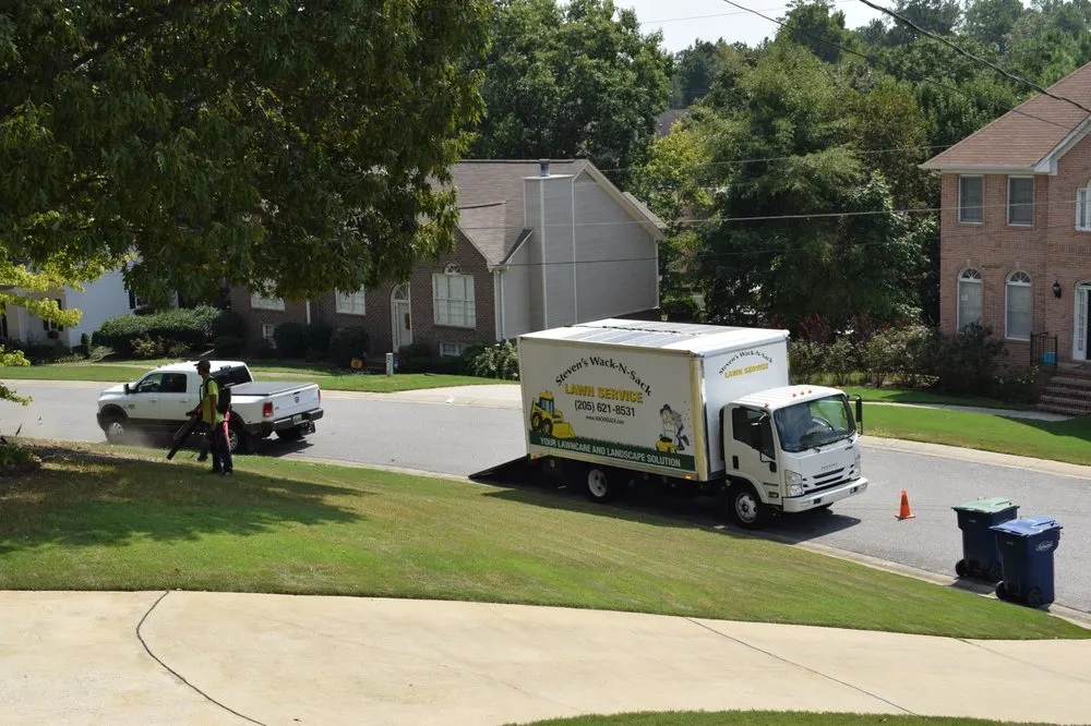 Professional landscape installation in Maylene, AL by Steven's Wack-n-Sack
