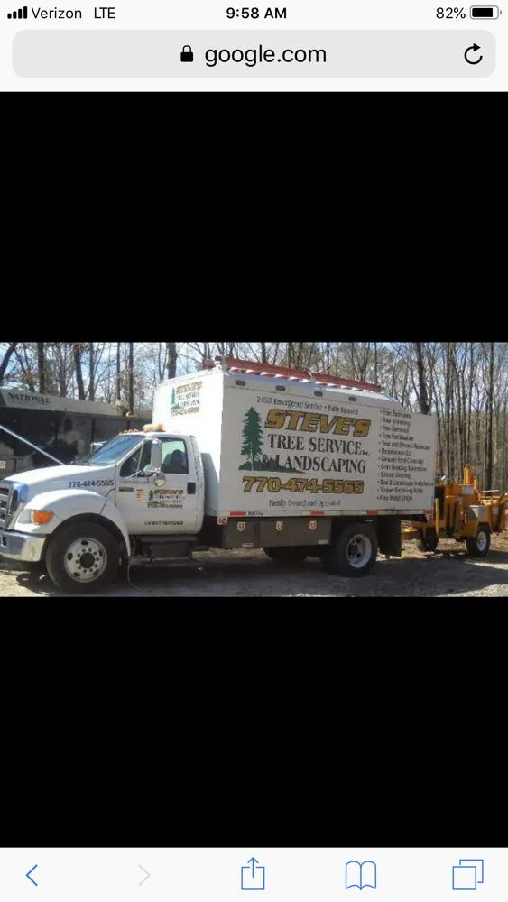 Custom landscape installation in Ellenwood, GA by Steve's Tree Service & Landscape