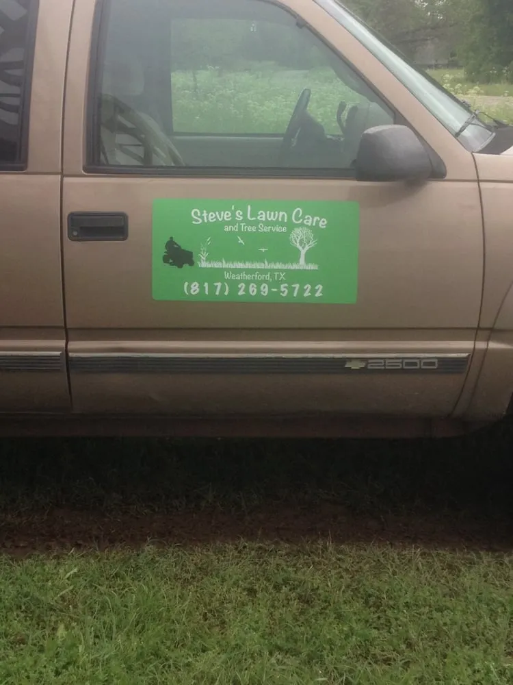 Professional lawn mowing service in Weatherford, TX by Steve's Tree Service