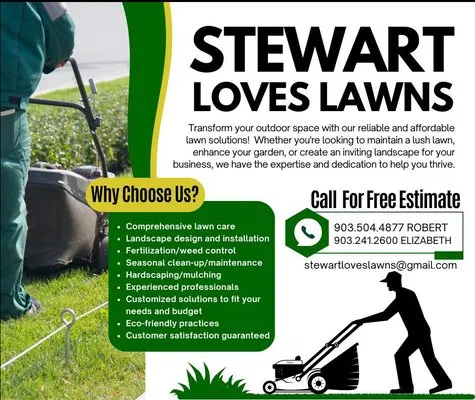 Stewart Loves Lawns Logo