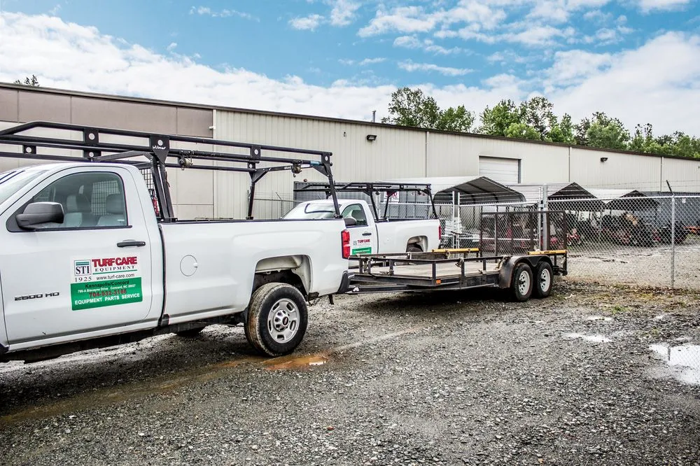 Affordable landscape design for residential properties in Concord, NC by STI Turf Care Equipment