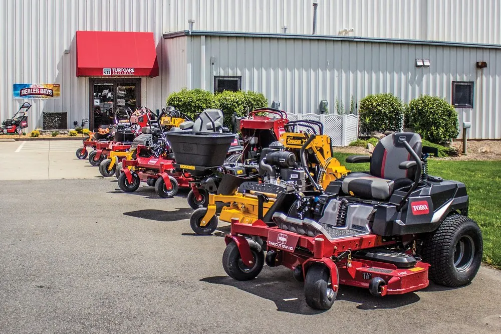 Professional residential landscaping in Pineville, NC by STI Turf Care Equipment