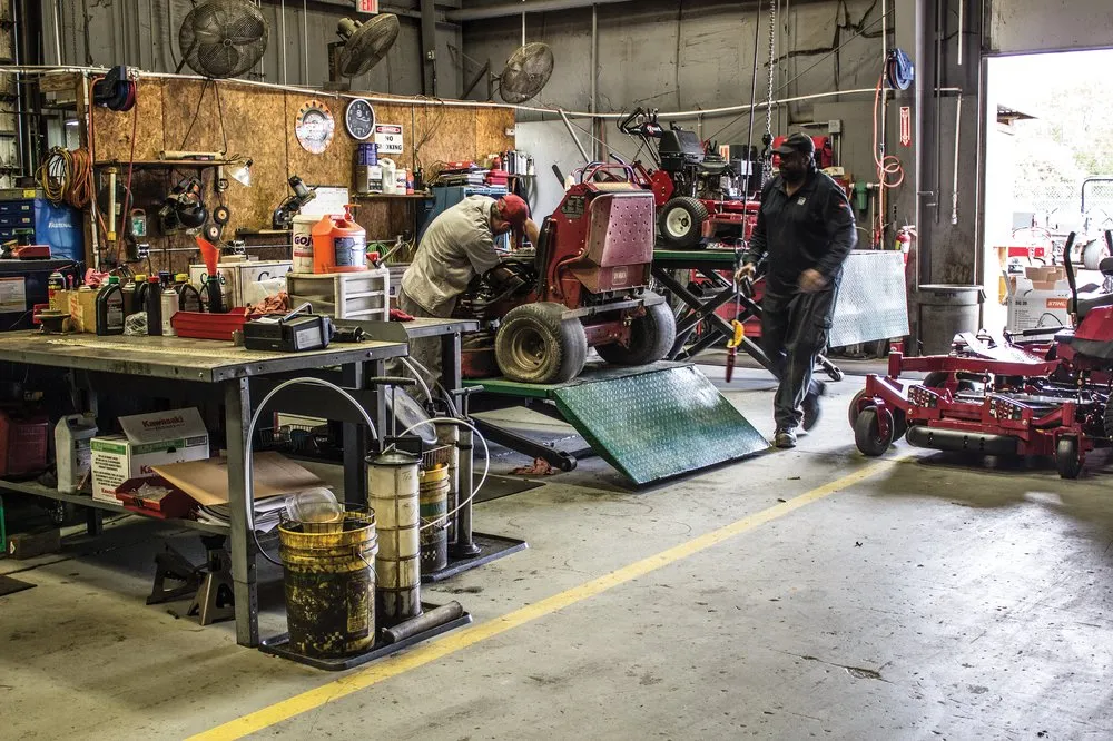 Local yard maintenance with custom design across Pineville, NC - STI Turf Care Equipment