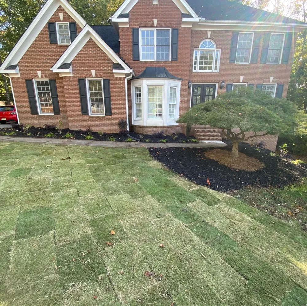 Custom outdoor landscaping for residential properties across Woodstock, GA - Sticks and Stones Landscape and Lawn Maintenance