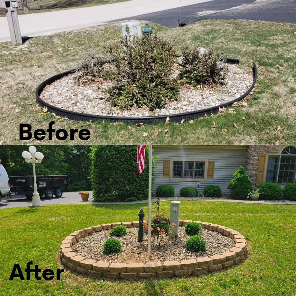 Professional outdoor landscaping for residential properties in Bedford, IN by Stiffler Enterprises