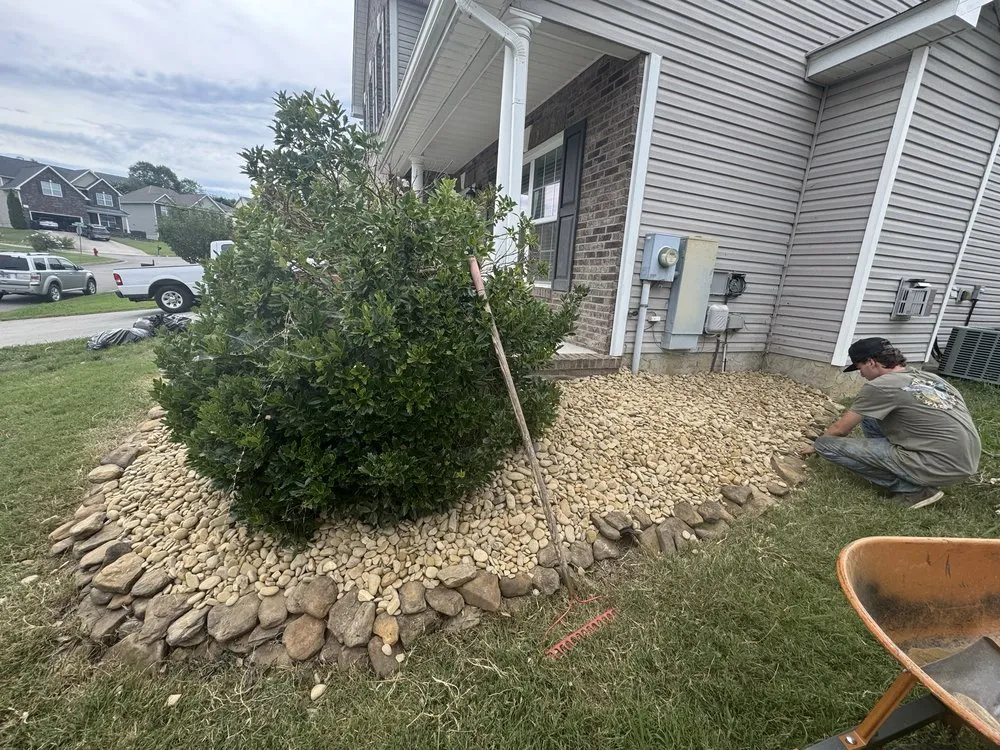 Professional landscaping services for homes in Knoxville, TN by Stiles Hauling