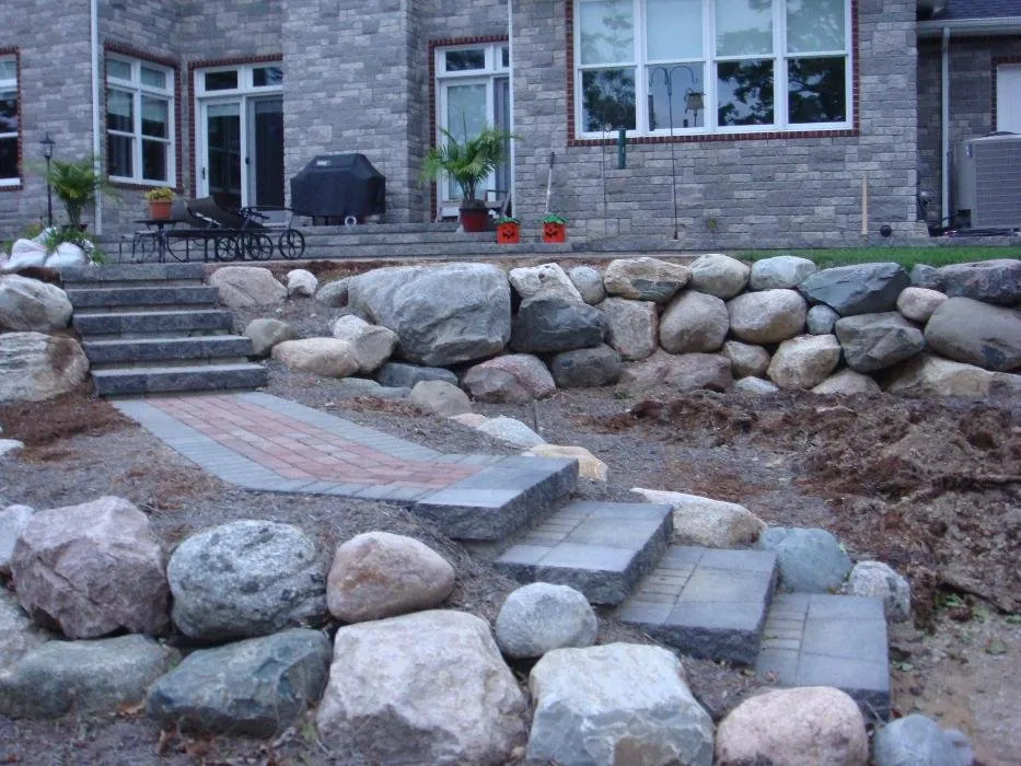 Custom lawn mowing service with custom design across Lansing, MI - Stiles Lawn, Landscaping & Snow Removal