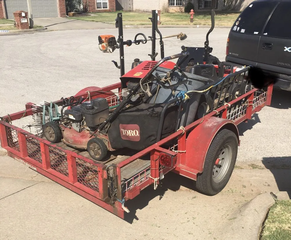 Custom yard cleanup service in Oklahoma City, OK by Stockton Lawns