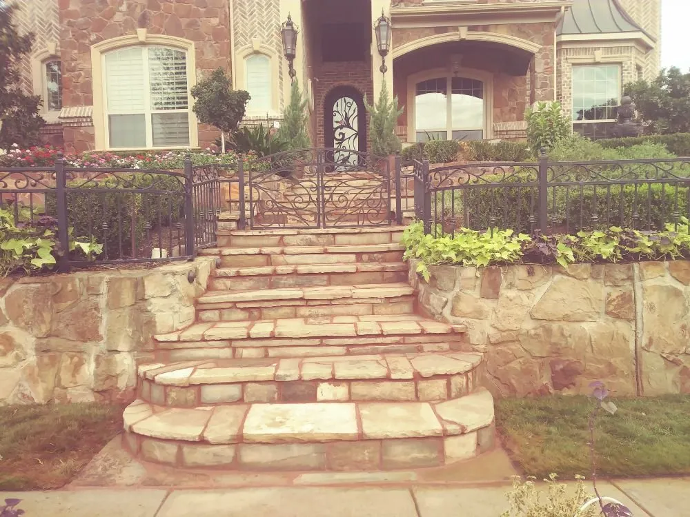 Local lawn mowing service in Justin, TX by Stone & Landscaping Masters