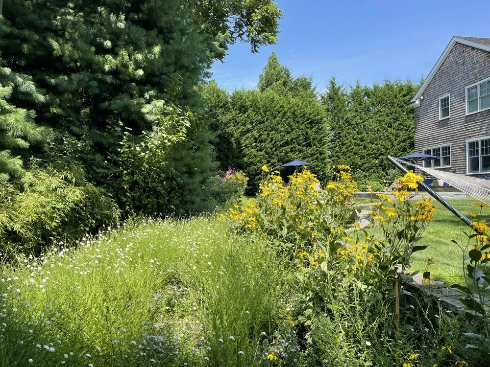 Custom yard cleanup service with custom design across Islip, NY - Stone & Roots