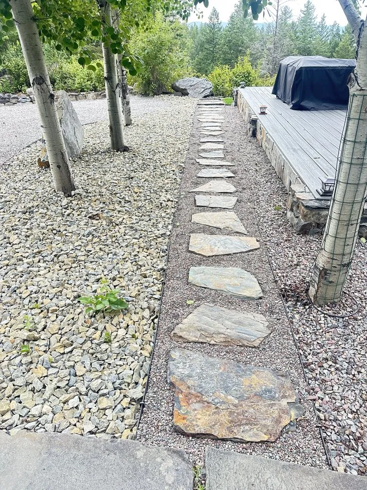 Custom landscaping services for beautiful yards in Bigfork, MT by Stone & Steel 406