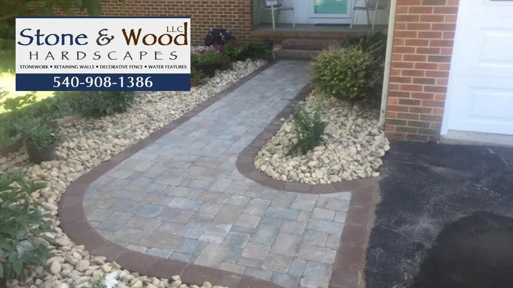 Custom yard cleanup service for residential properties in Bridgewater, VA by Stone & Wood Hardscapes