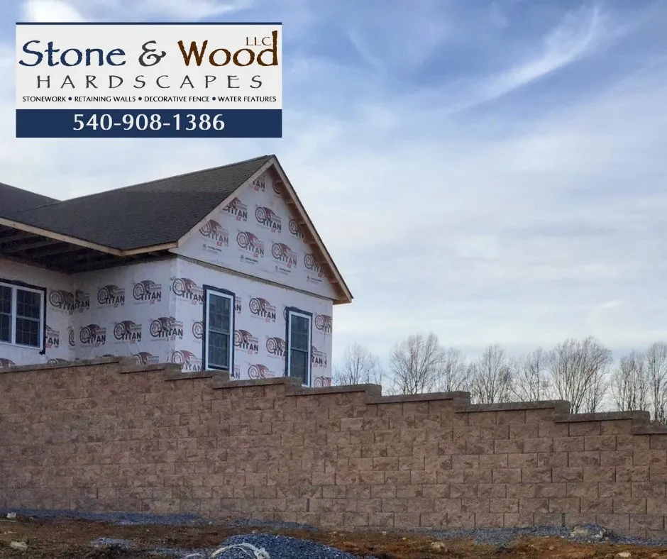 Local landscape installation in Bridgewater, VA by Stone & Wood Hardscapes