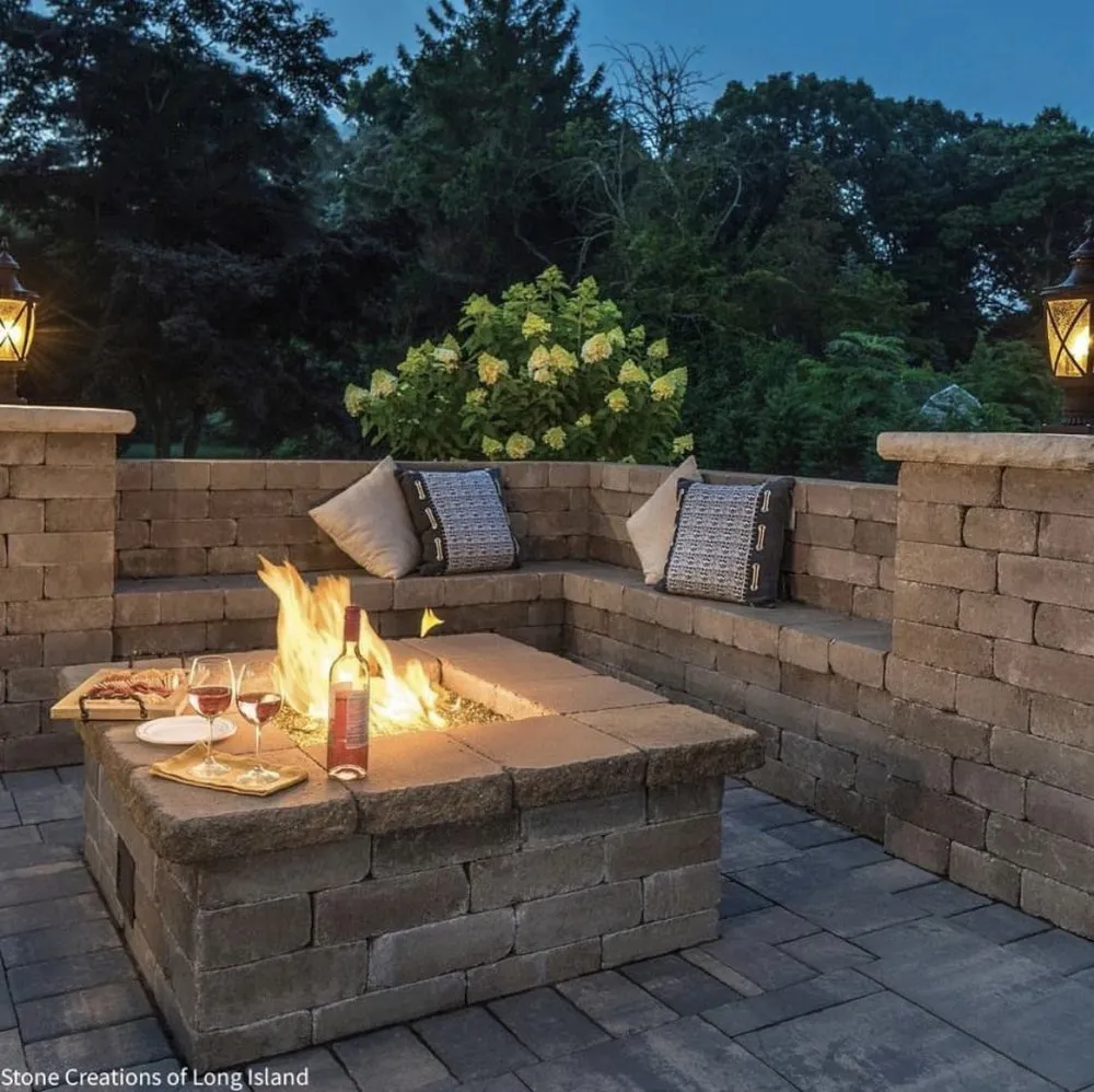 Top-rated landscape installation in Deer Park, NY by Stone Creations of Long Island Pavers & Masonry