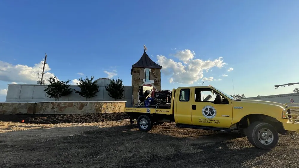 Trusted yard maintenance with custom design in Tomball, TX by Stone Creations of Texas