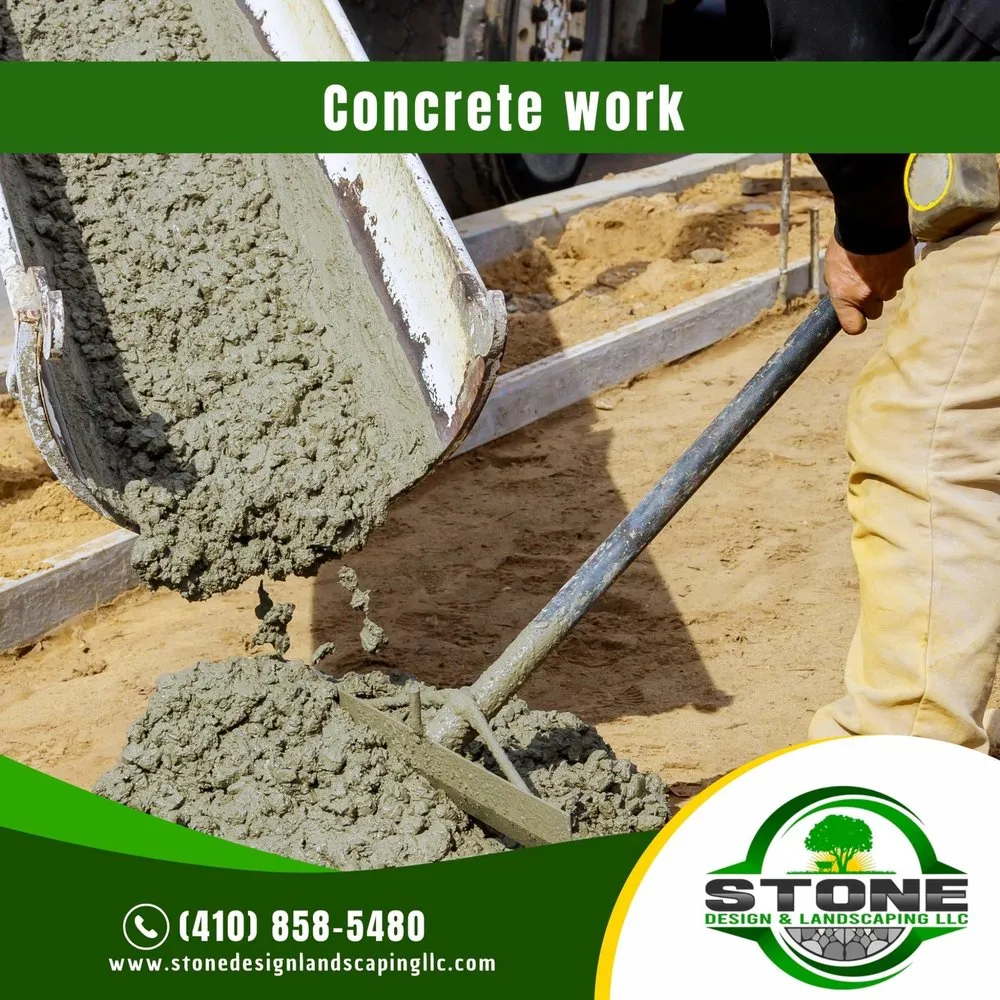 Affordable landscape installation in Crownsville, MD by Stone Design & Landscaping LLC