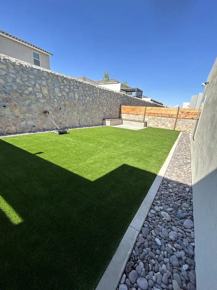 Professional residential landscaping in El Paso, TX by Stone Edge Landscape Solutions