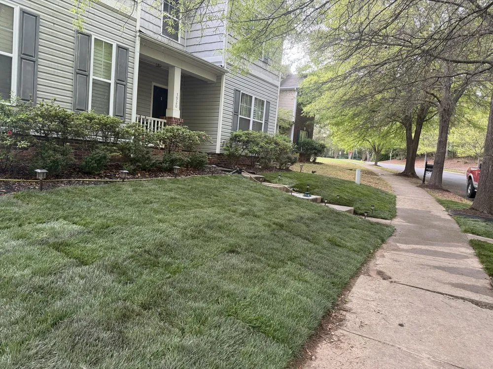 Professional lawn mowing service in Iron Station, NC by Stone Grading and Landscape