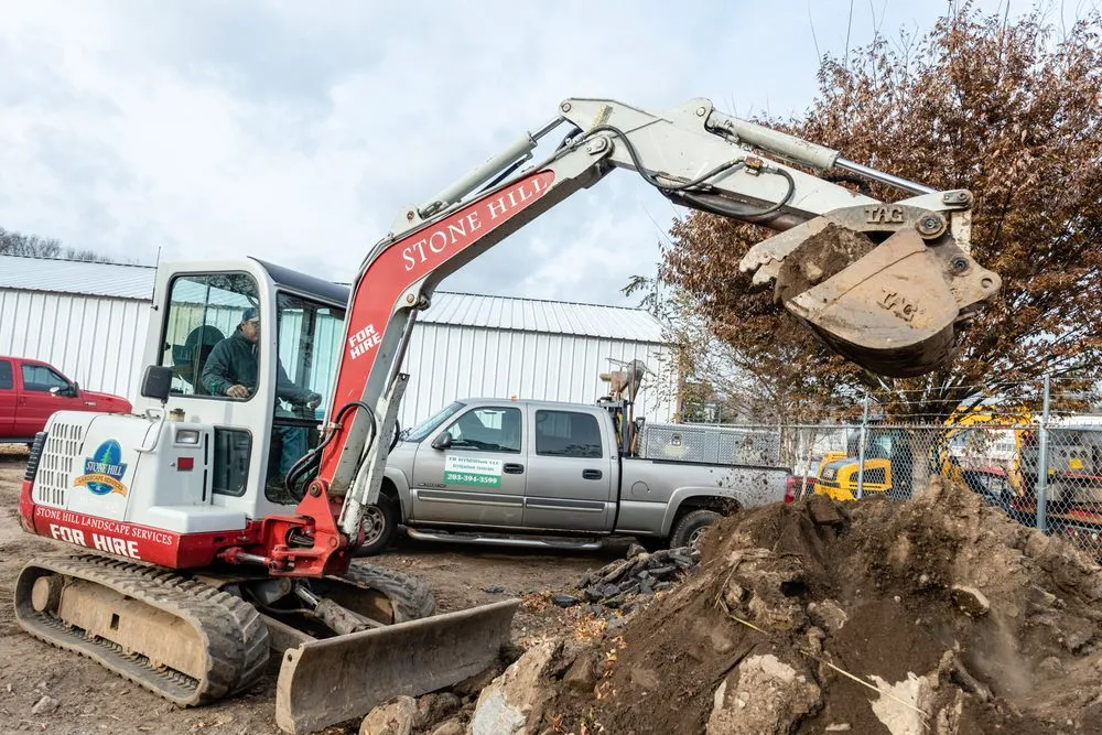 Professional lawn mowing service with custom design across Woodbridge, CT - Stone Hill Landscape