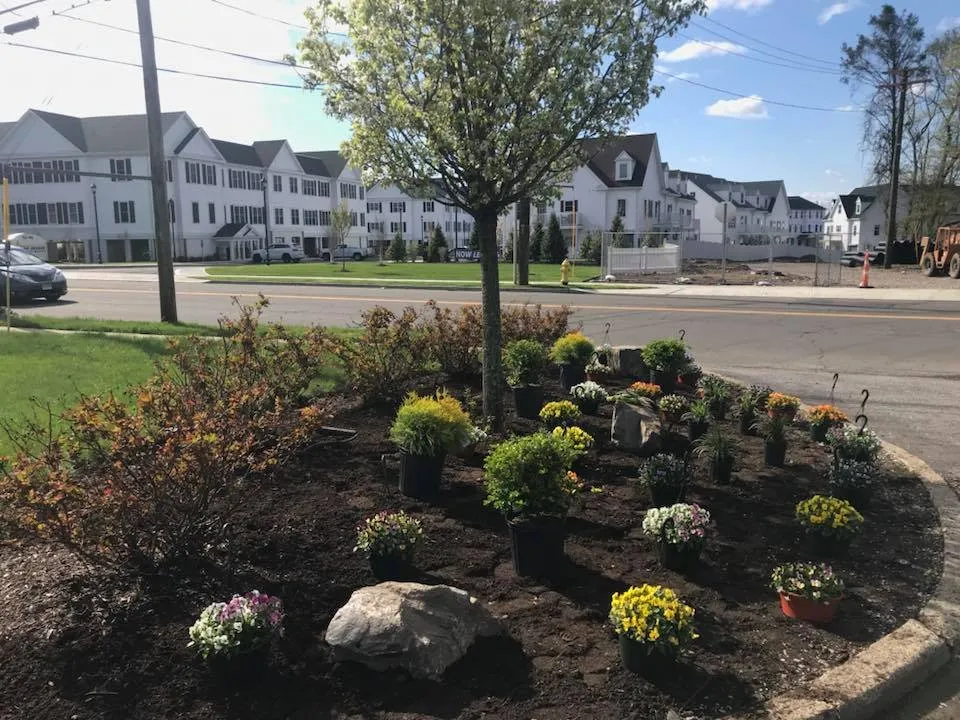 Custom outdoor landscaping for year-round maintenance in Woodbridge, CT by Stone Hill Landscape