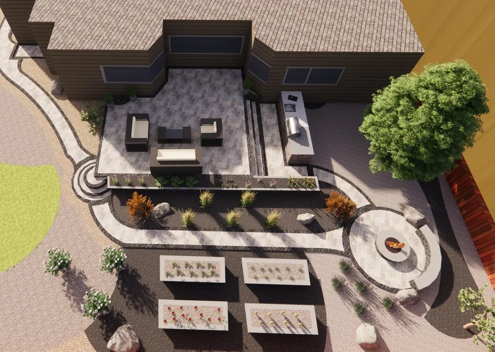 Custom residential landscaping for year-round maintenance in Thornton, CO by Stone Peak Landscape and Design