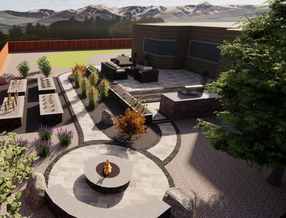 Reliable garden landscaping in Thornton, CO by Stone Peak Landscape and Design