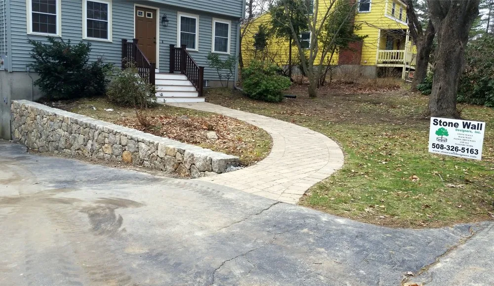 Expert garden landscaping in Stow, MA by Stone Wall Designers