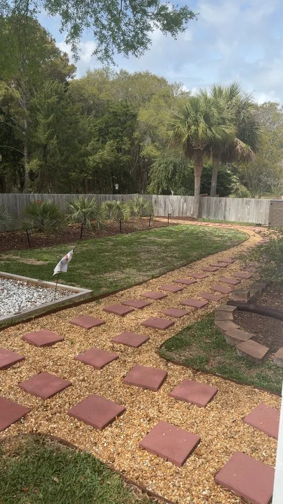 Professional garden landscaping in Wilmington, NC by Stoners Landscaping