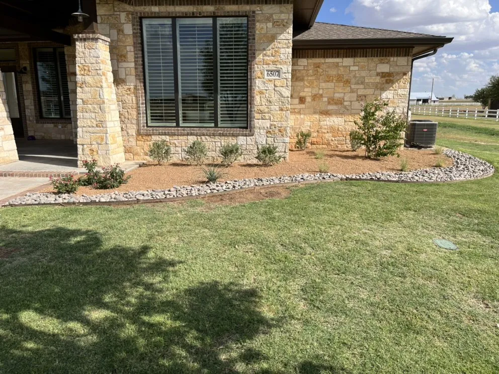 Custom lawn care service with custom design in Midland, TX by Stones Lawn & Tree
