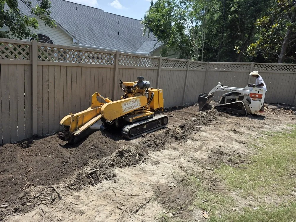 Affordable residential landscaping in Taylors, SC by Stone's Stump Grinding